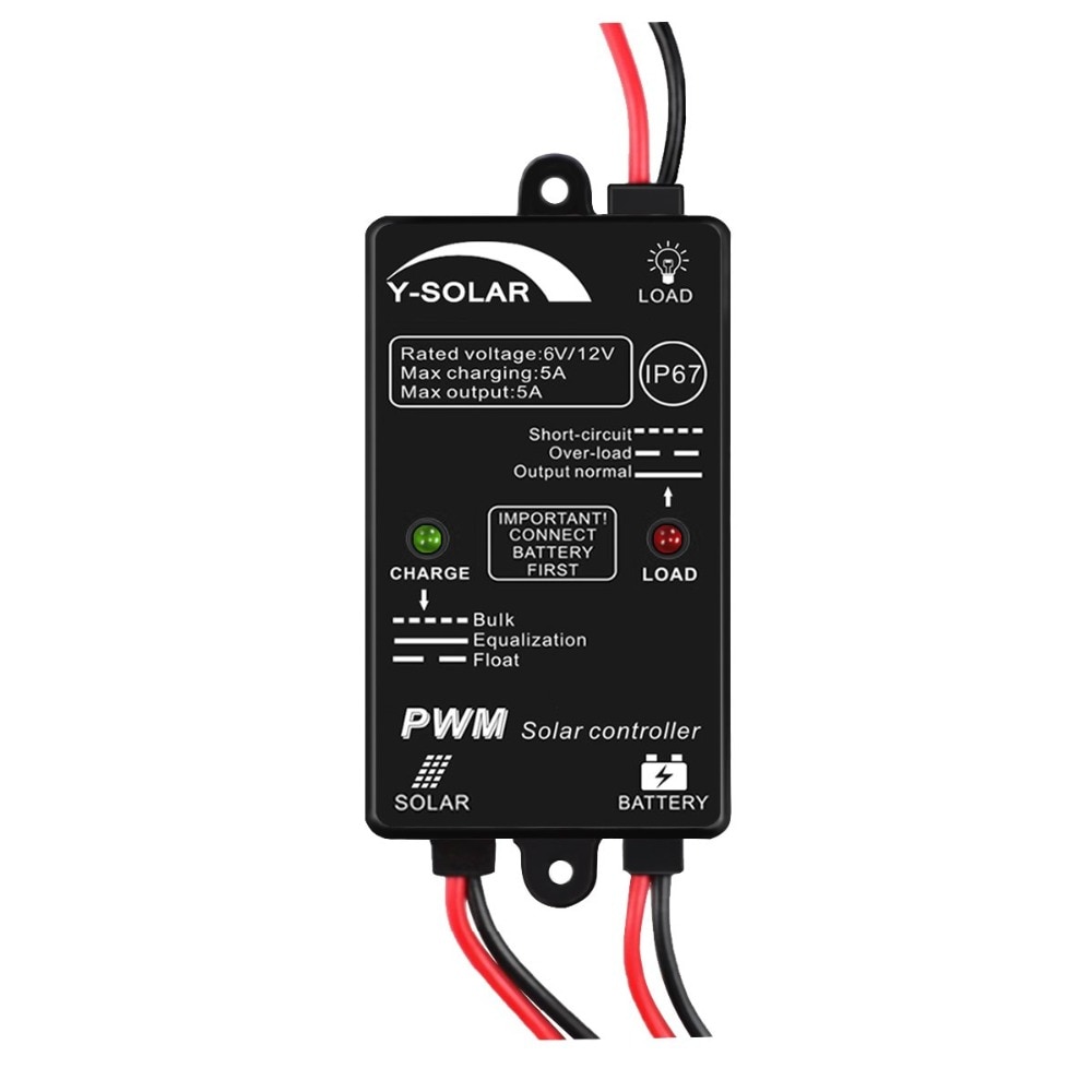 5 A Waterproof Solar Charge Controller