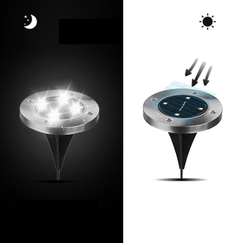 Solar Powered Ground LED Lamps