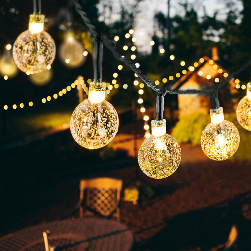 Crystal Ball Solar LED String