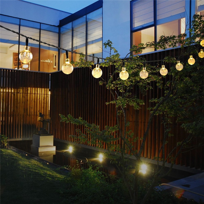 Crystal Ball Solar LED String