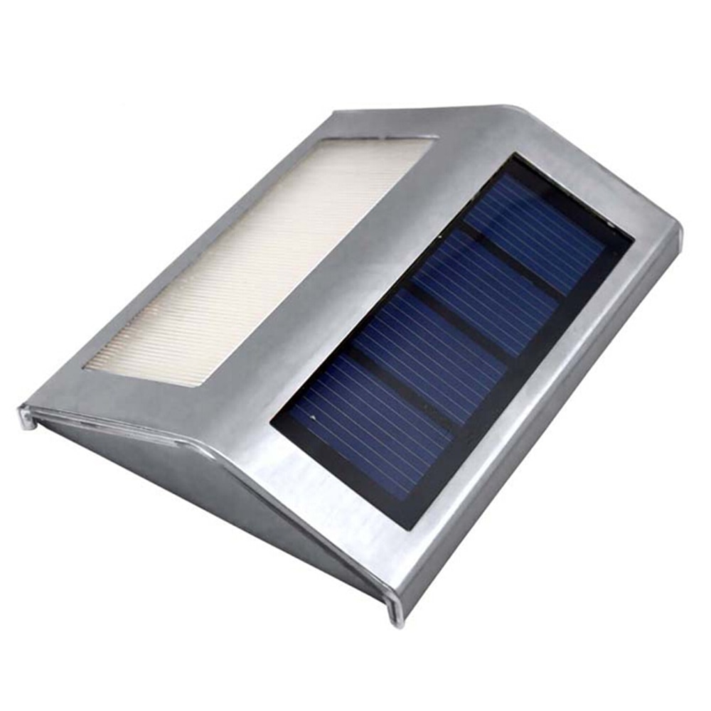 Set of Stainless Steel Solar Lamps