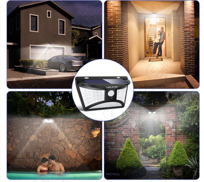 Solar Power LED Outdoor Light with Motion Sensor