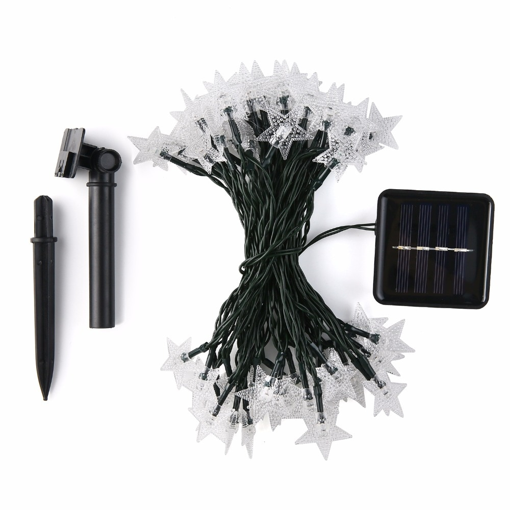 Star Shaped Solar Garland
