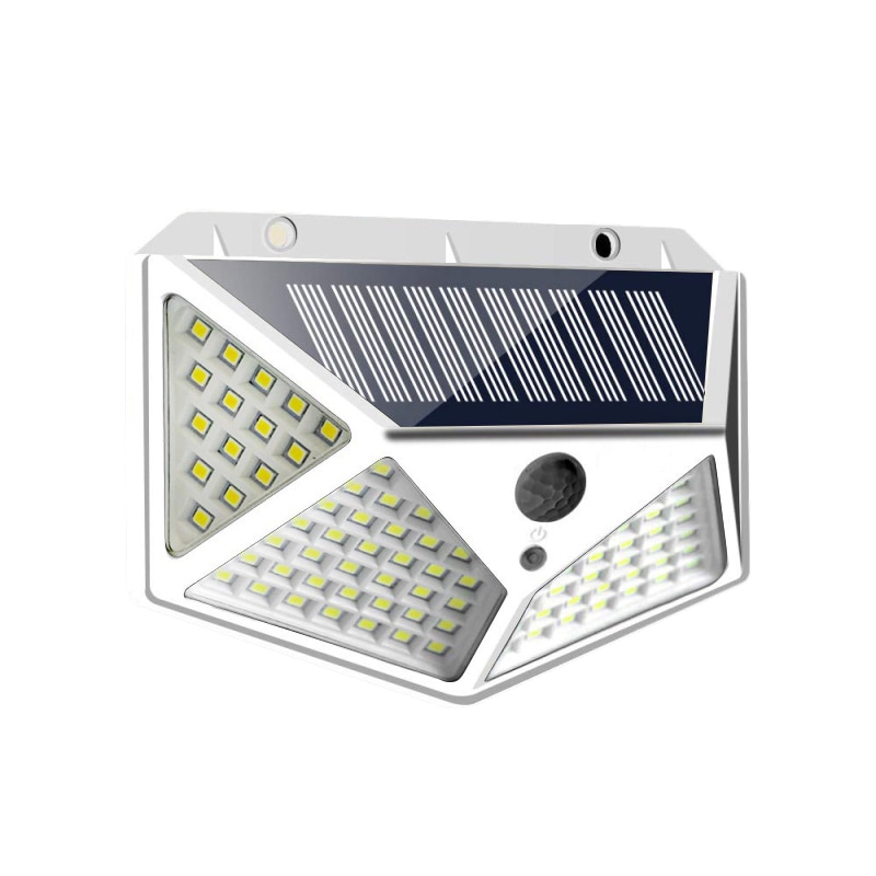 100 LED Solar Powered Wall Lamp