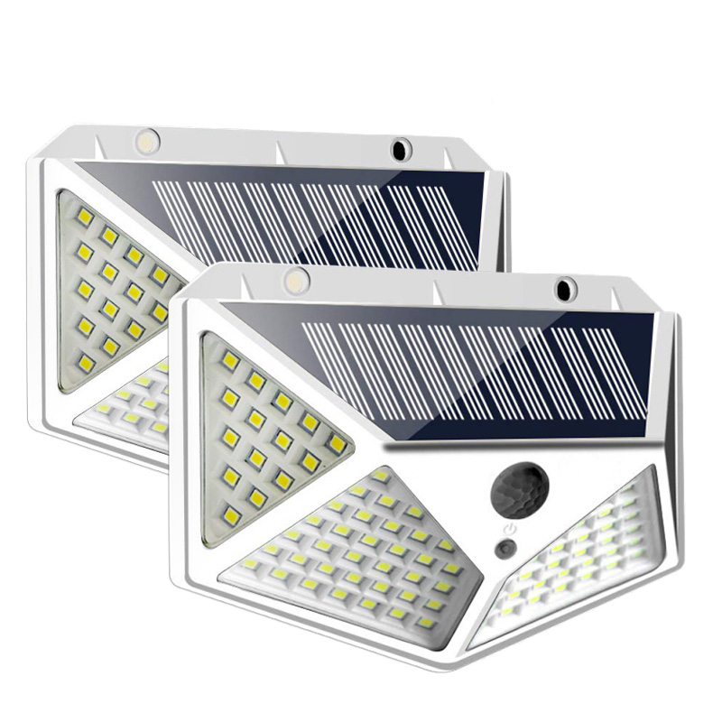 100 LED Solar Powered Wall Lamp