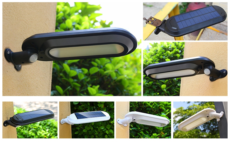 Rotating Wall Mounted Solar Lamp with Motion Sensor